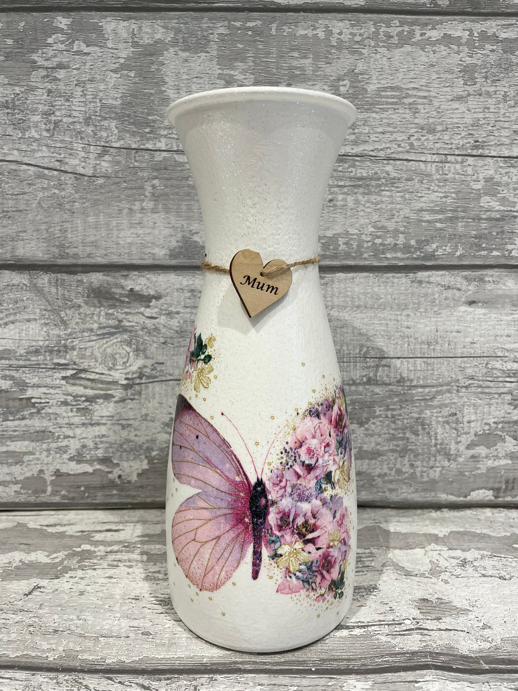 Mum butterfly vase