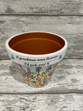 Load image into Gallery viewer, Grandma plant pot - Wildflowers
