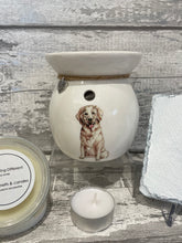 Load image into Gallery viewer, Golden Retriever wax burner gift set
