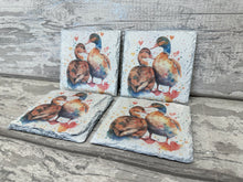 Load image into Gallery viewer, Duck slate coasters
