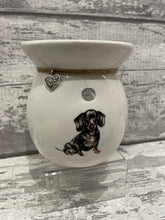 Load image into Gallery viewer, Black dachshund / sausage dog wax burner
