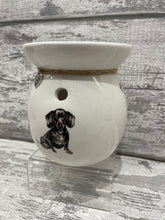 Load image into Gallery viewer, Black dachshund / sausage dog wax burner
