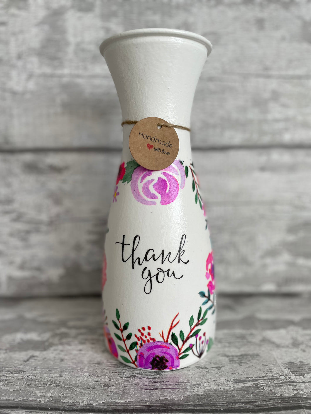 Thank you  vase