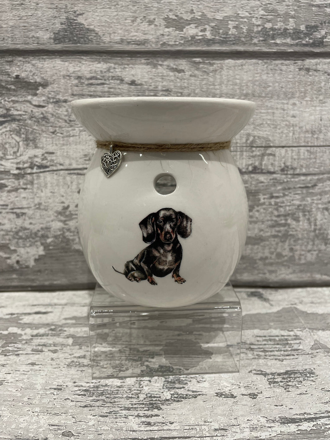 Black dachshund / sausage dog wax burner