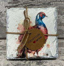 Load image into Gallery viewer, Pheasant slate coasters
