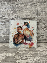 Load image into Gallery viewer, Duck slate coasters
