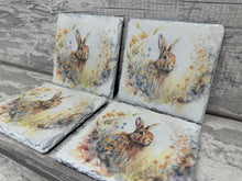 Load image into Gallery viewer, Hare slate coasters
