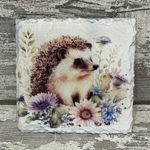 Load image into Gallery viewer, Hedgehog slate coasters
