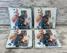 Load image into Gallery viewer, Owl slate coasters
